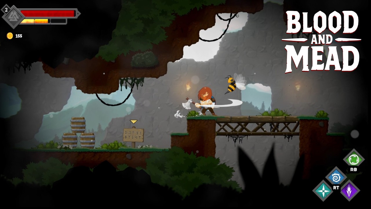 Необработанные видеозаписи игрового процесса моей инди-игры Blood And Mead.