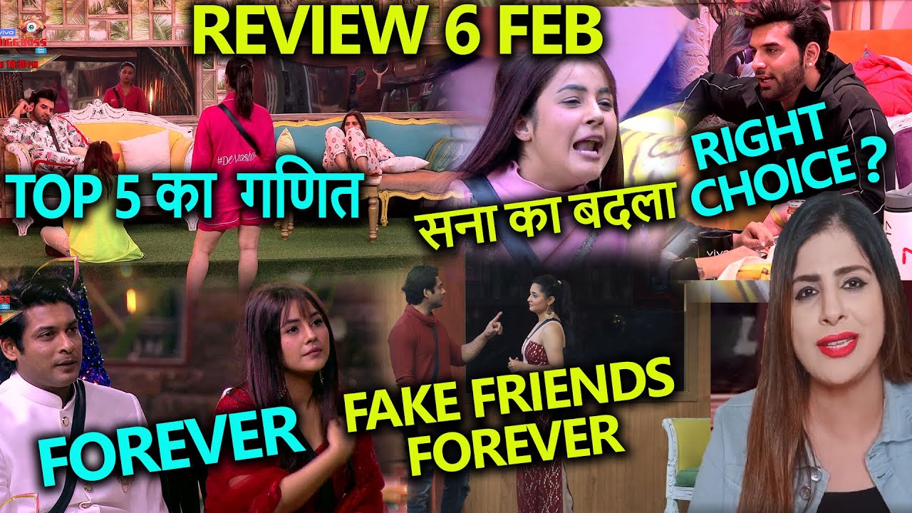 Bigg Boss 13 Review 6 feb, Sidnaaz getting closer ? kaun hai top 5 me ? sid saved paras ?