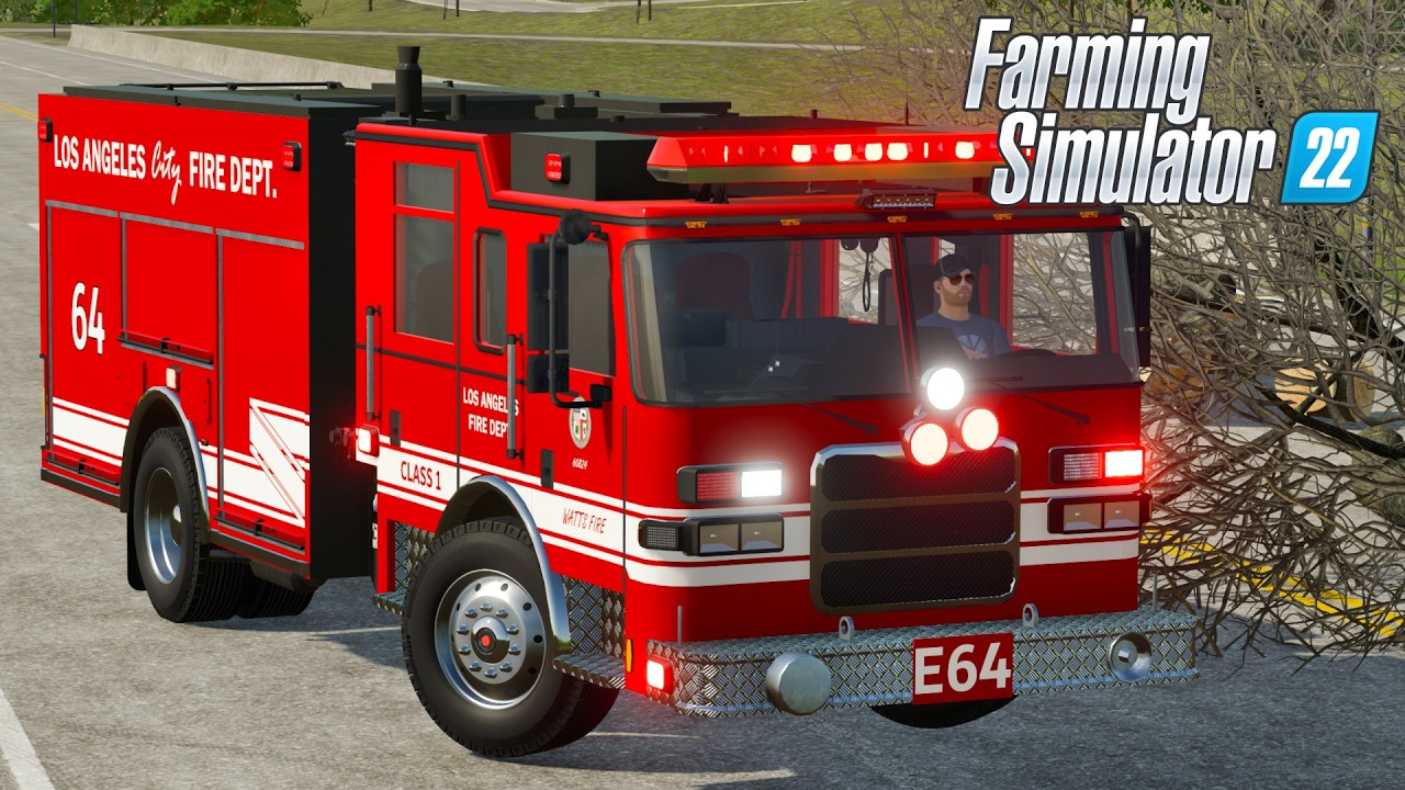 FS22 - ROLEPLAY EMERGENCY CALL w/ Pierce Arrow XT Fire Engine - TRUCK MOD for Farming Simulator 2022