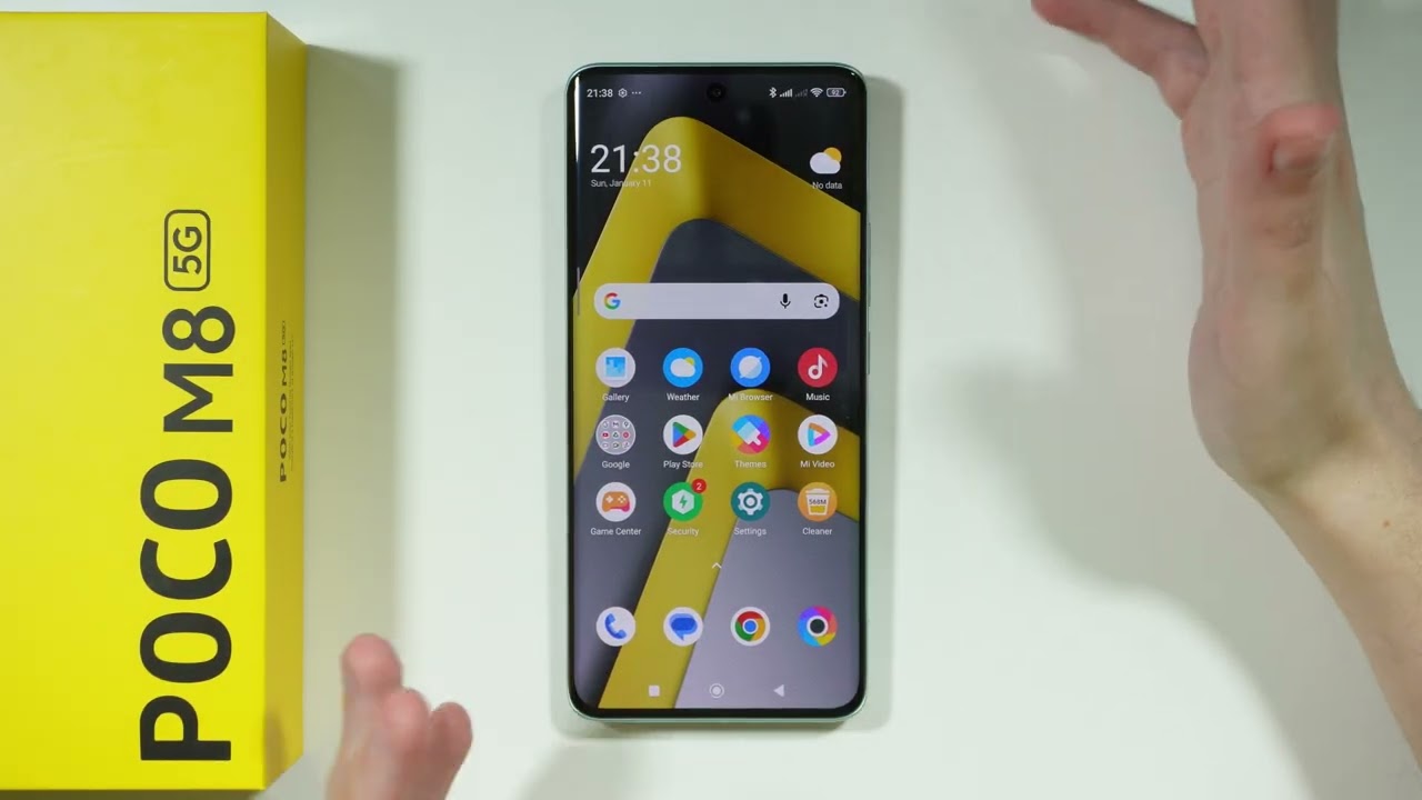 POCO M8 5G: Test szybkości czujnika linii papilarnych
