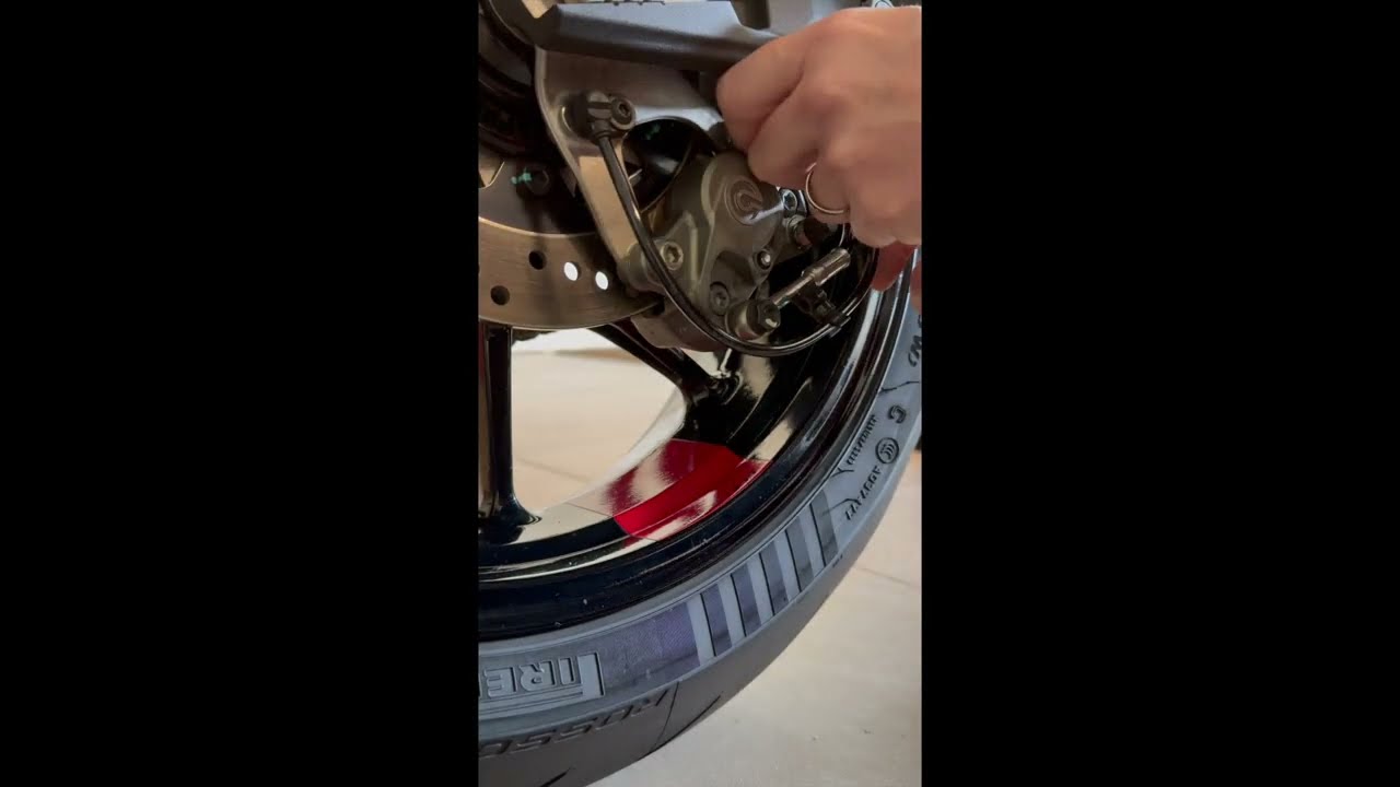 Rear Brake Fluid Replacement - Ducati Monster SP