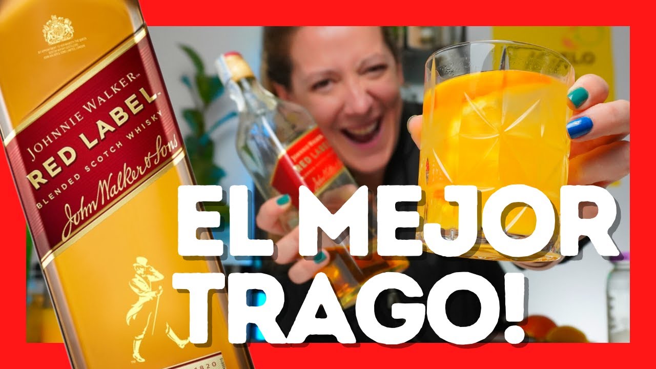 RED LABEL!!! ✅ CÓMO se TOMA WHISKY ETIQUETA ROJA con NARANJA! (Tragos fáciles) | AGUS BLANCO