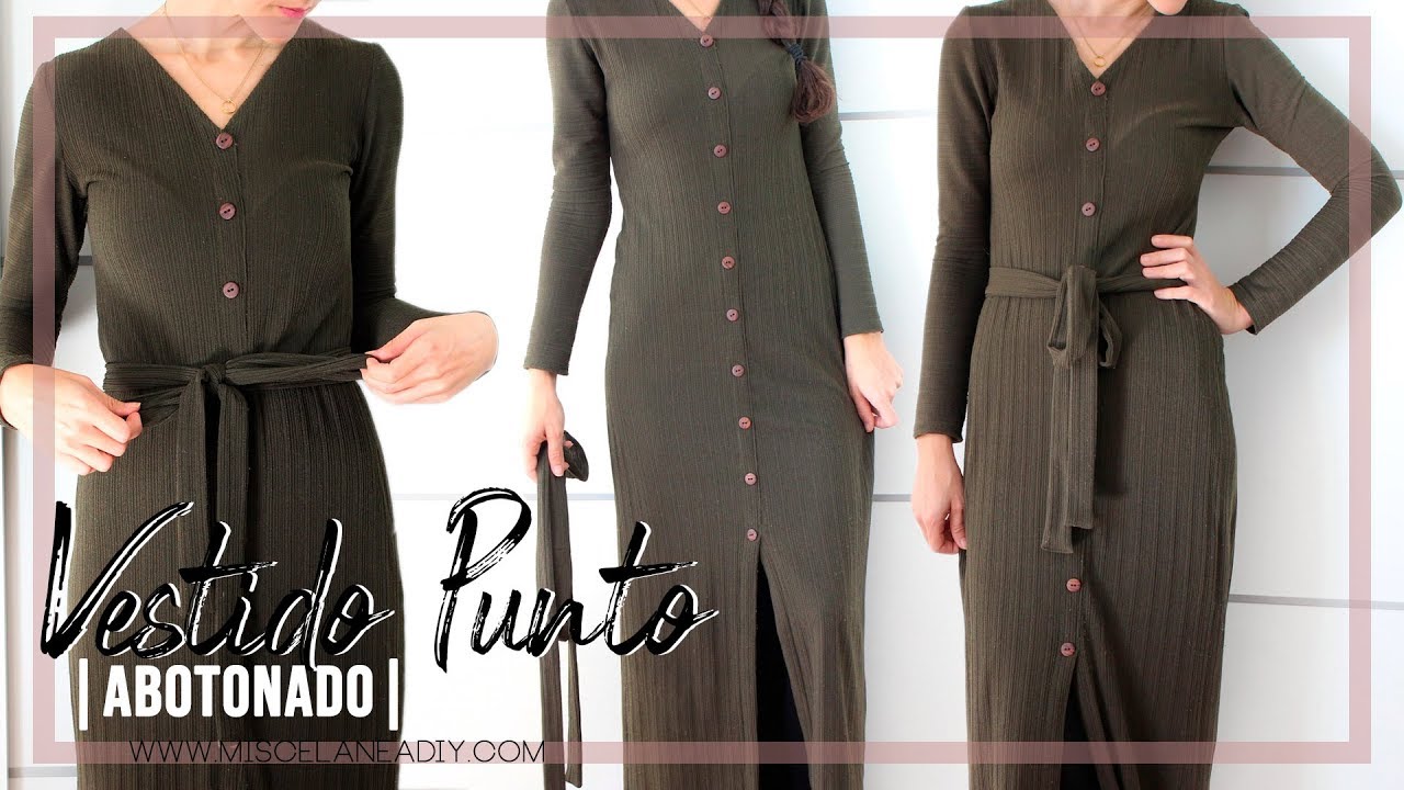DIY VESTIDO | Cómo hacer un vestido largo abotonado