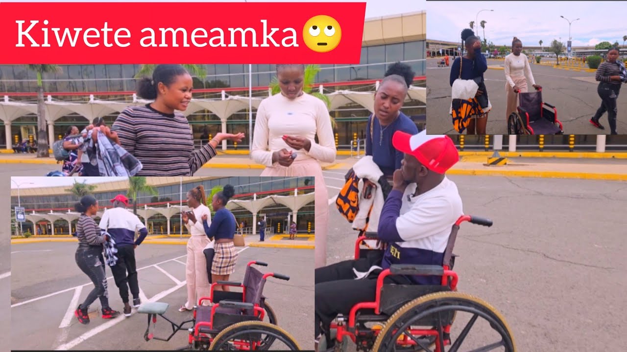 Drama at Airport mwenye tunangoja kumbe anafanya harusi kiwete asimama🤔😳