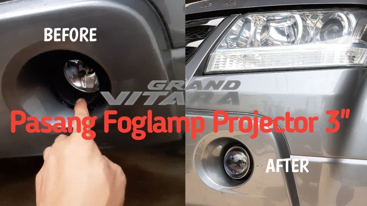 Foglamp Projector Instalation How To | Suzuki Grand Vitara | tips istalasi bracket foglamp