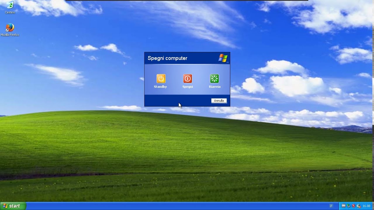 Avvio e chiusura di Windows XP