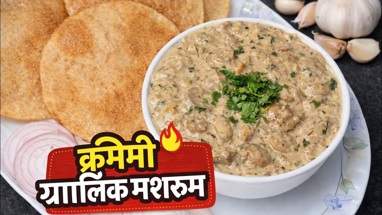 इतनी क्रीमी कि उंगलियाँ चाटते रह जाओगे – गार्लिक मशरूम स्पेशल! 😋 please subscribe 