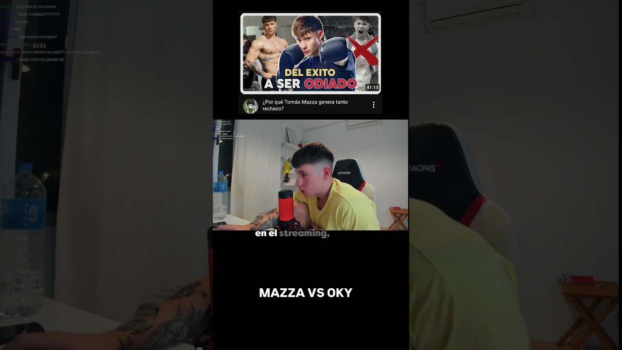 oky vs tomas mazza resumen de la pol&eacute;mica #argentina #streamer #polemica #youtuber