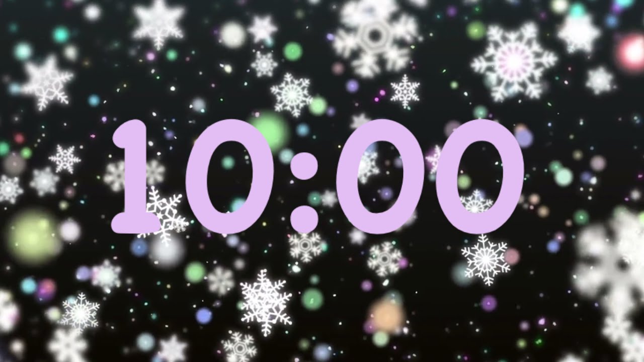 10 Minute Nice Snowflake Timer | Soothing Lovers