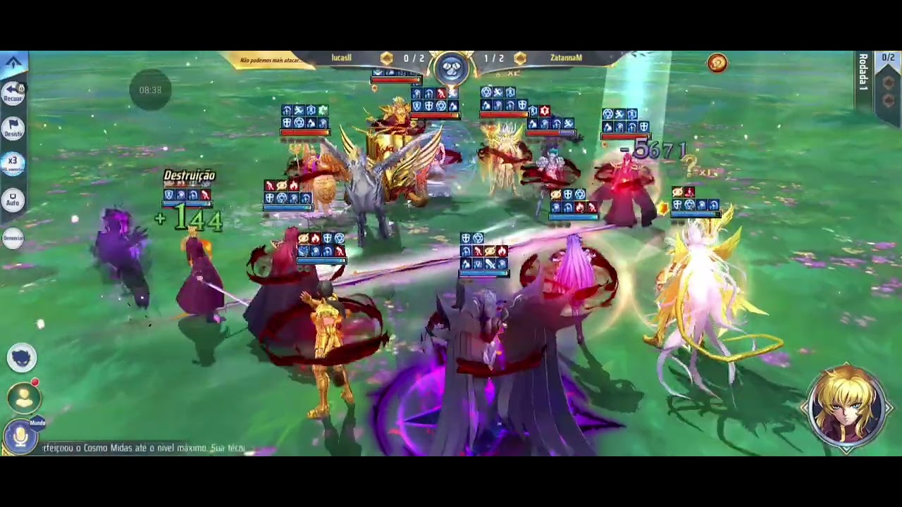 CDZ..duelos galático, sant seiya awakening 