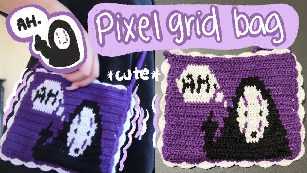 Making pixel grid crochet for the first time....