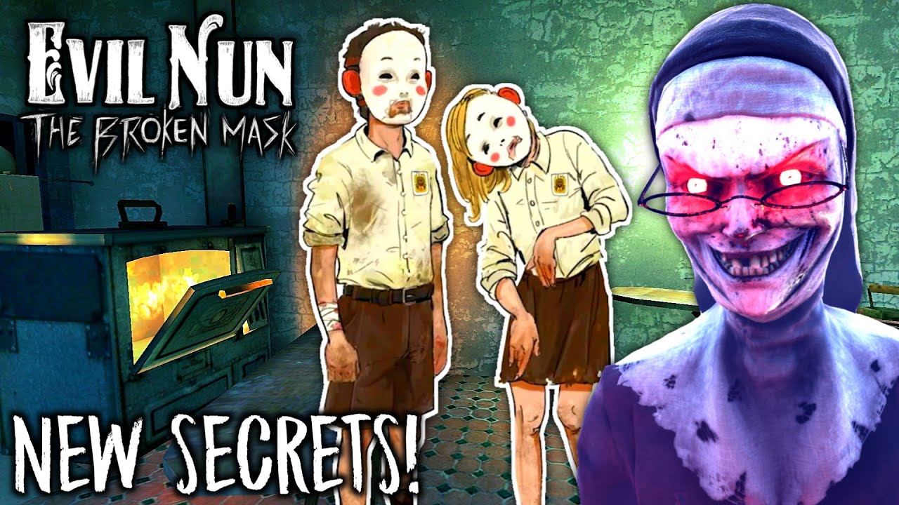 Evil Nun The Broken Mask - Новые ОФИЦИАЛЬНЫЕ ЭЛЕМЕНТЫ ПРАЧЕЧНОЙ 😃 секретные ДЕТИ (English Video)