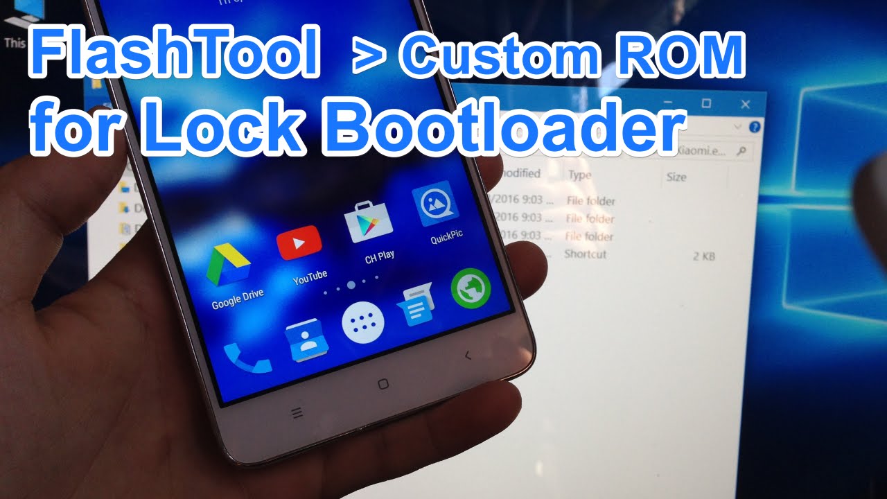 How to Custom ROM for Lock Bootloader use FlashTool - Redmi Note 3 MTK