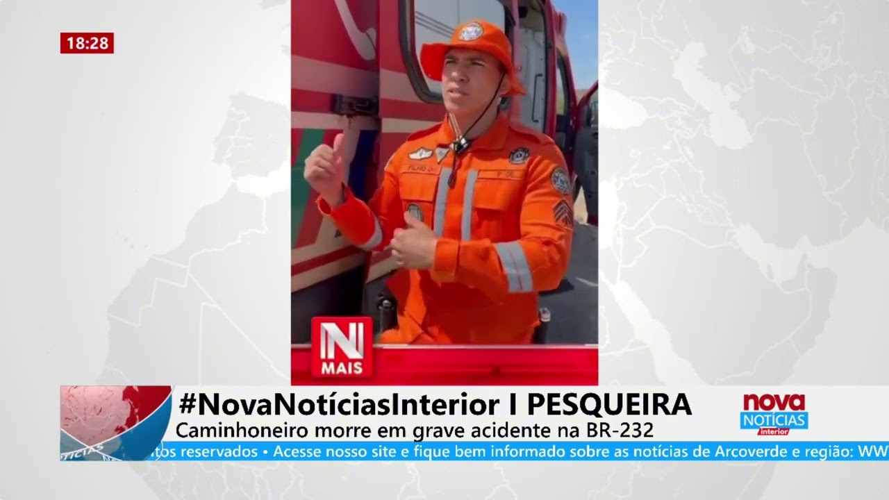 Caminhoneiro morre em grave acidente na BR-232