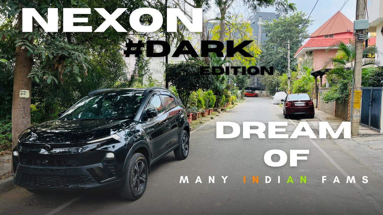 Tata Nexon Creative Plus S Dark Edition Walkaround – Royal Black Beauty! 😍🚗