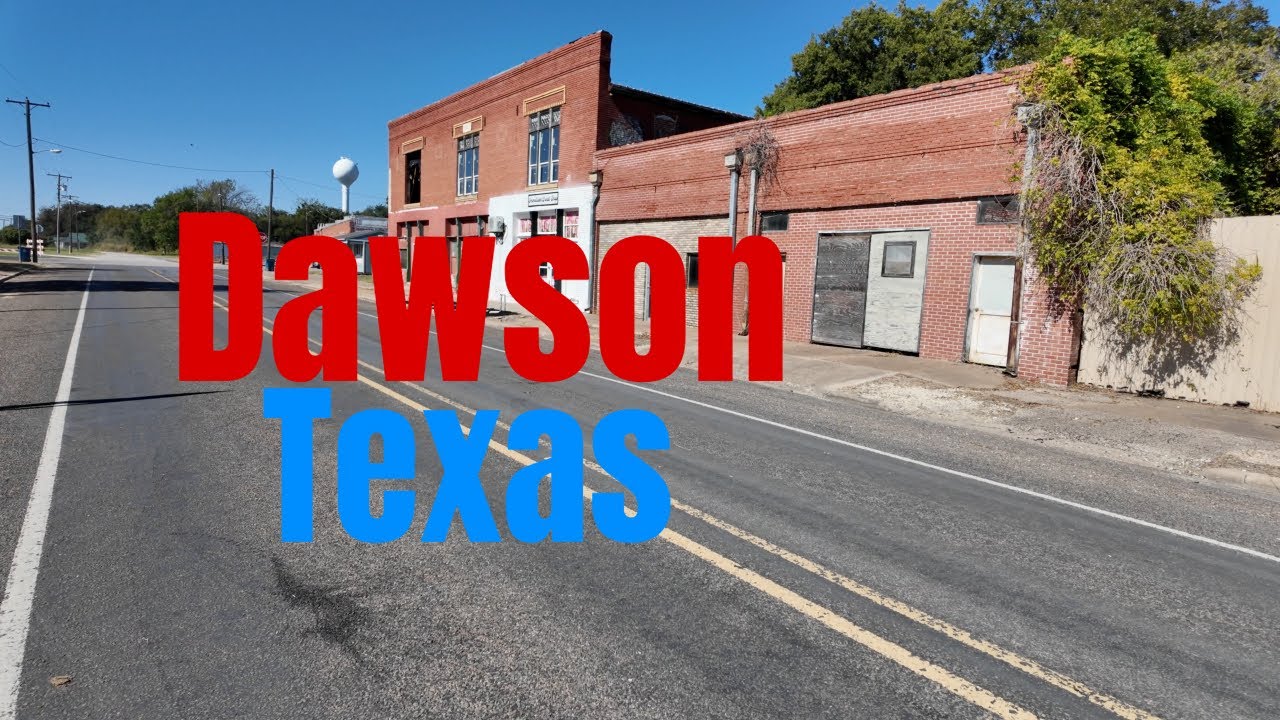 A walking tour of Dawson Texas in 4K