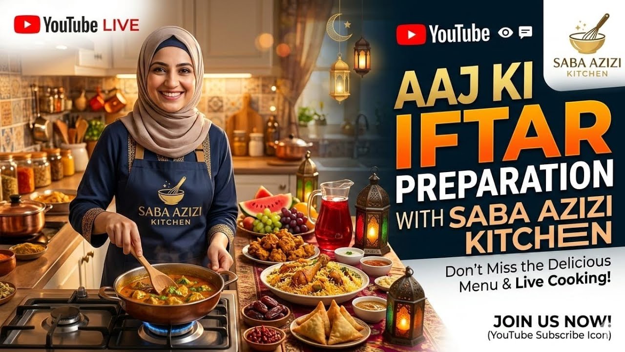 Aaj ki iftar preparation with saba Azizi kitchen