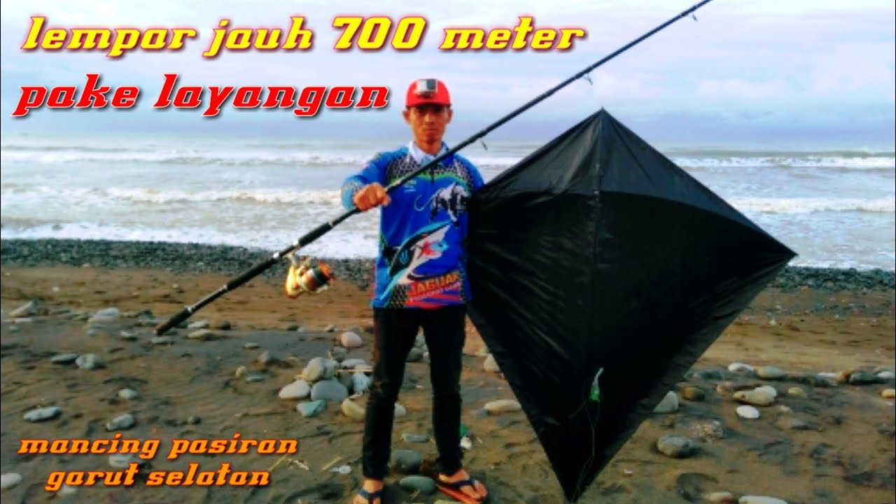cara MANCING menggunakan layangan lempar sejauh 700 mtr