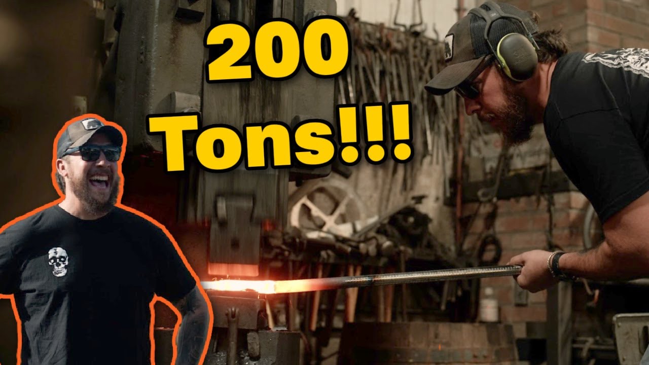 We found a 200 TON hydraulic press...