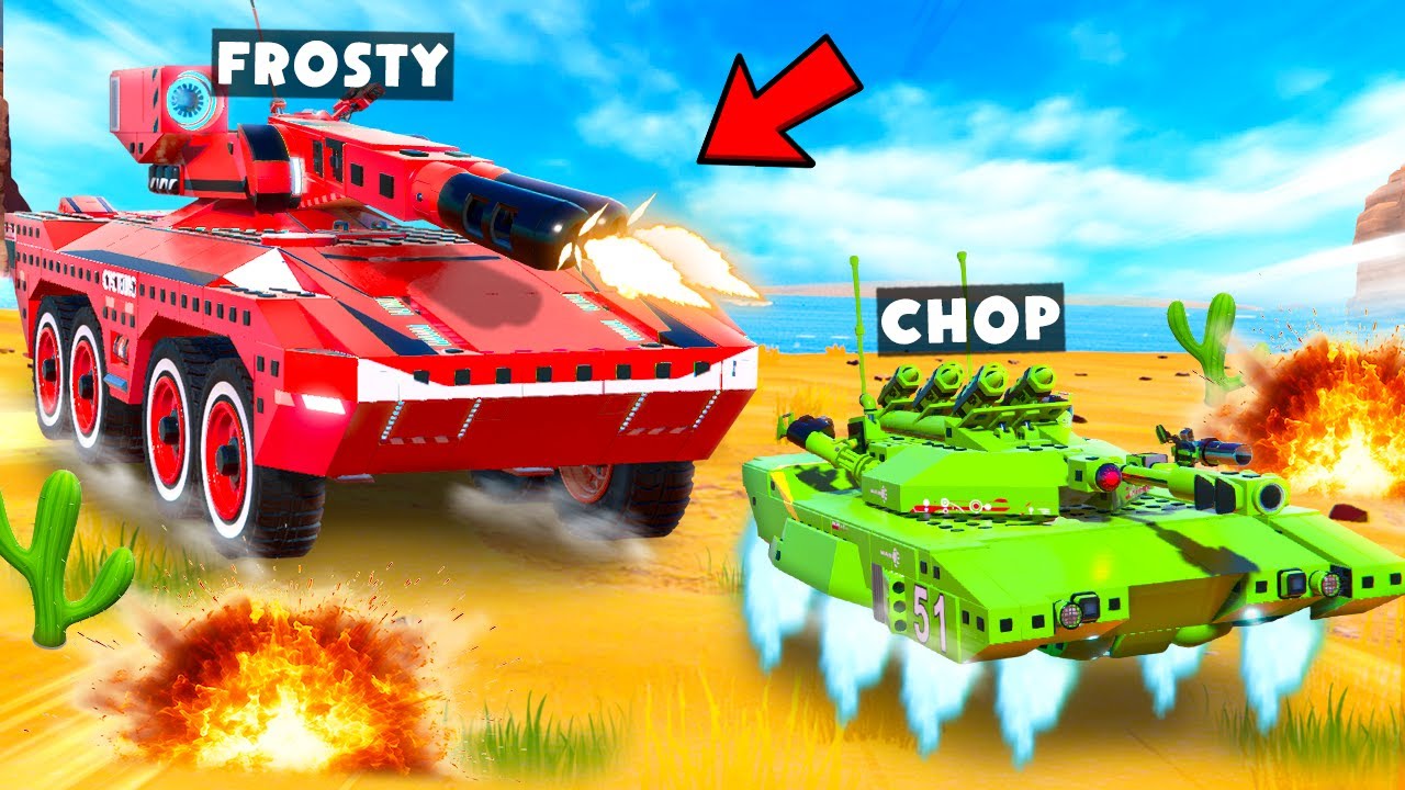 TRAILMAKERS CHOP GOT HUNTED BY MY SUPER TANK IN TANK BATTLE