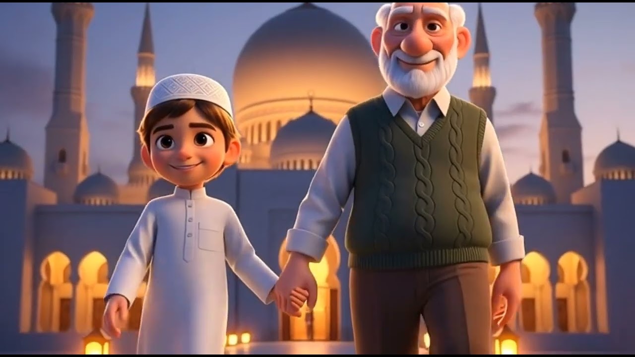 طفل يسمع الأذان لأول مرة 🕌 ماذا فعل بعد ذلك؟ | قصة جميلة لتعليم الصلاة للأطفال #الصلاة #cartoon 