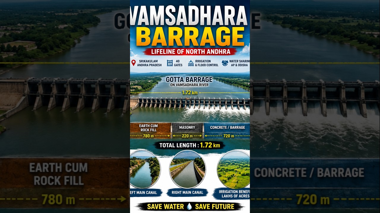 Vamsadhara Barrage: The Lifeline of North Andhra 🌊 | Gotta Barrage