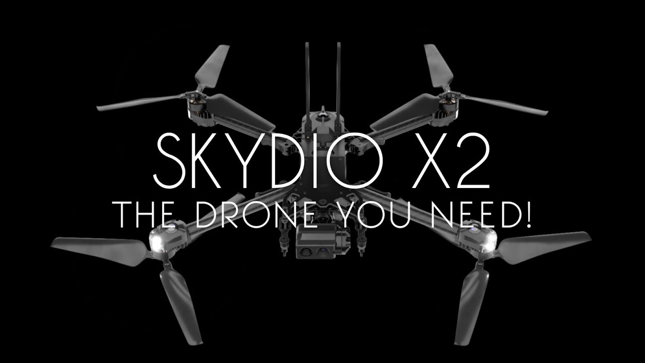 Skydio X2 Drone | The Best Autonomous Auto Follow AI Drone.