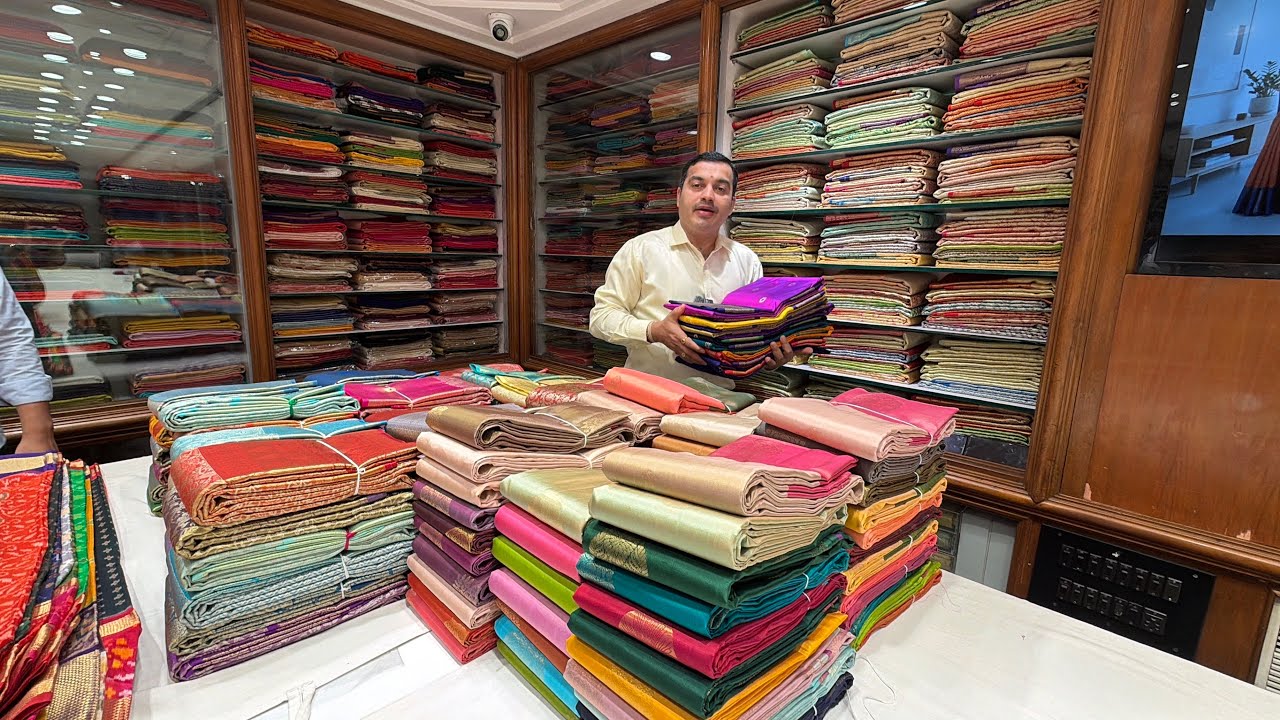 UGADI SALE‼️Srinidhi Silks Chickpet Store🥳50% OFF🚨Chickpet Bangalore Silks Saree Manufacturers 