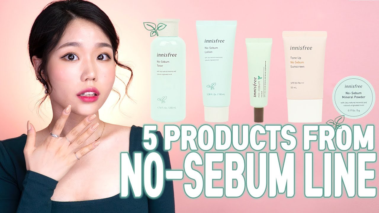 It’s summer season🌞NO MORE OIL!! 5 products HAUL of NO-SEBUM LINE from INNISFREE