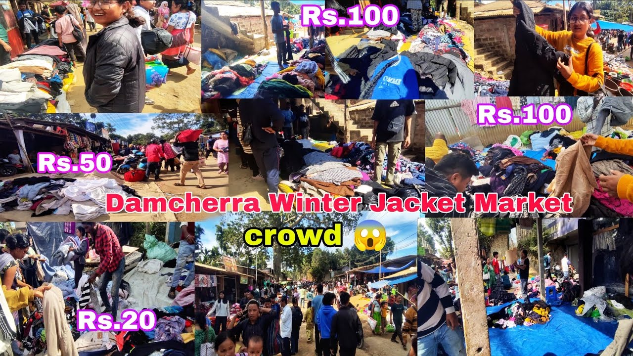 Damcherra Winter Jacket ni Bazar || low price winter jacket || Damcherra market very crowd 😱😱