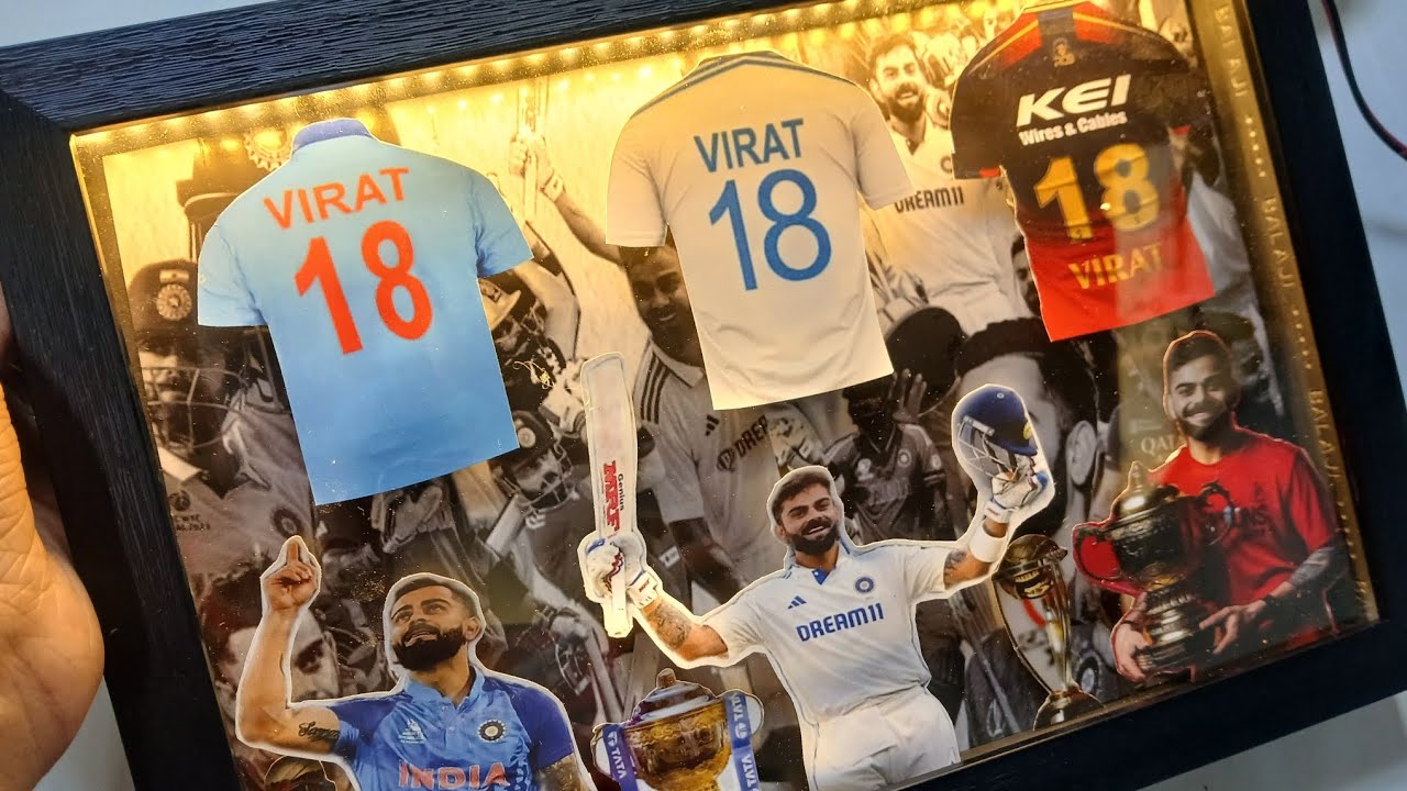 Virat kohli light box frame || LED light box frame ⚡️🤴