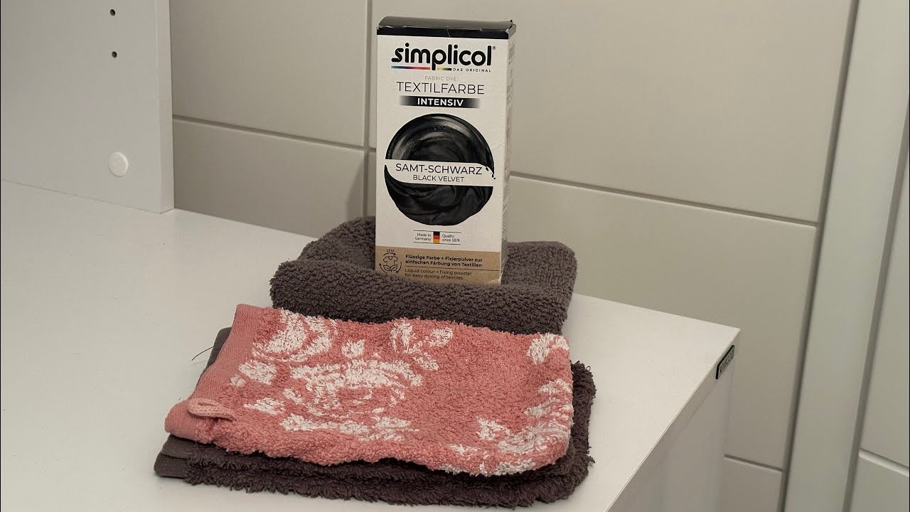Wäsche schwarz färben mit Simplicol Textilfarbe