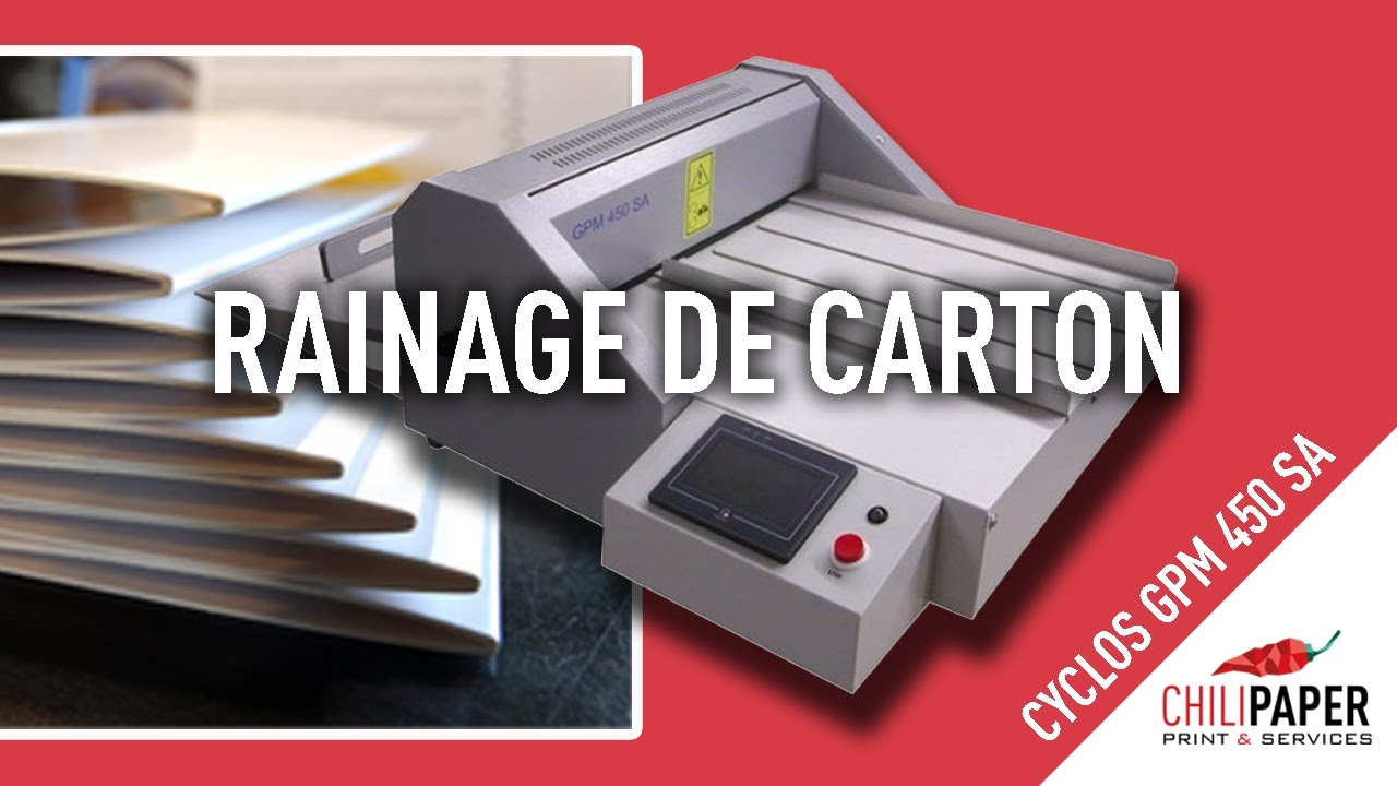 rainage de faire-parts de naissance avec Cyclos GPM 450 SA (semi automatique)