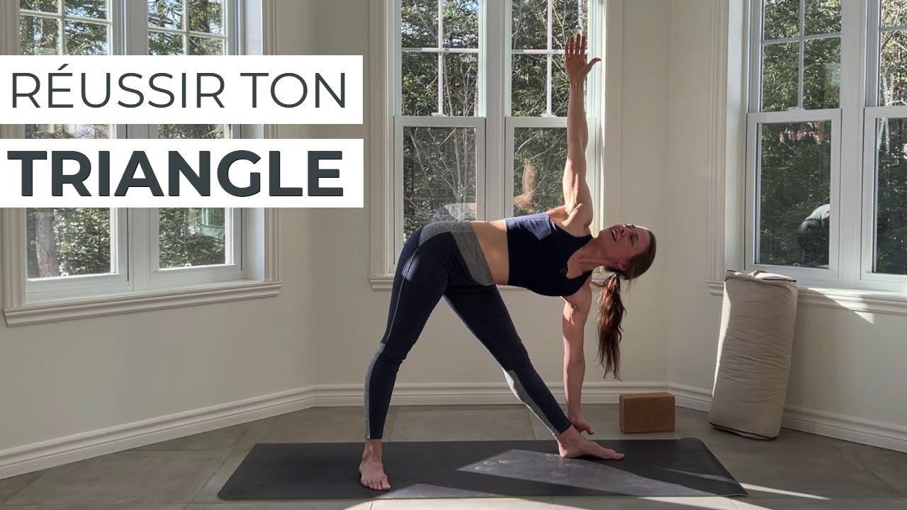 Comment réussir la posture du TRIANGLE | Yoga à la maison | 2 min