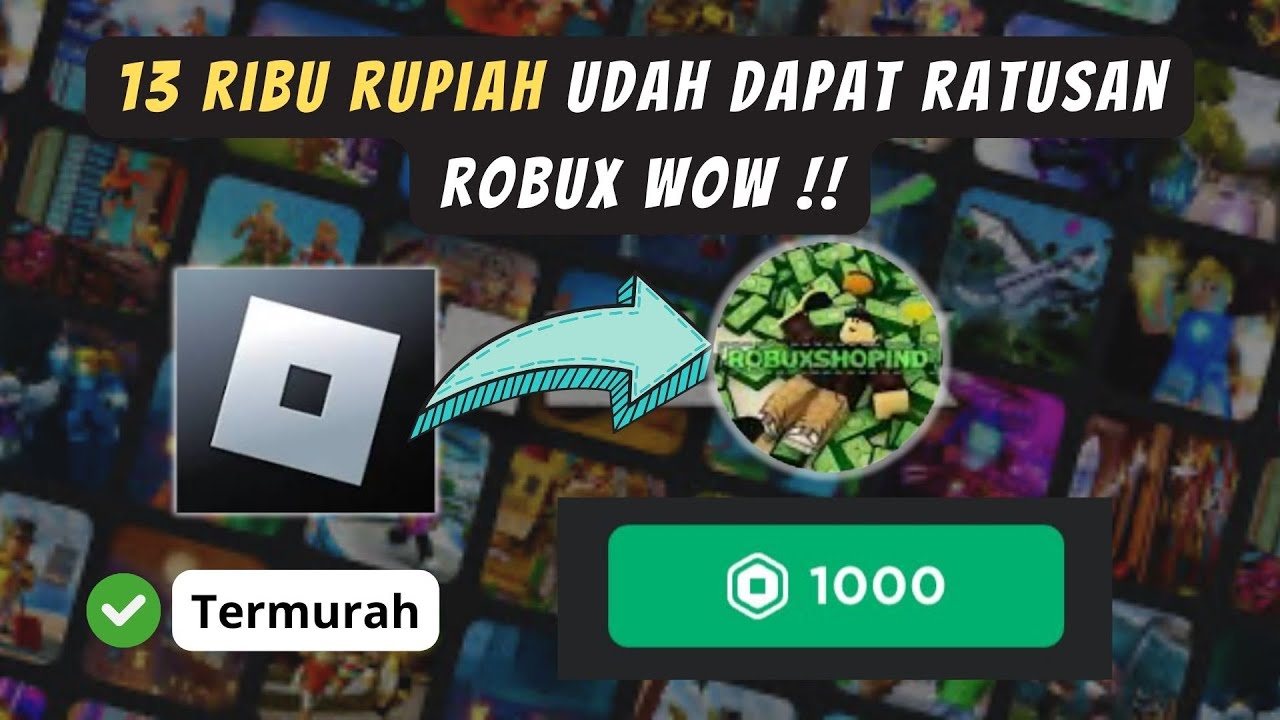 Cara Top Up Robux Dengan Harga Termurah 2025 !! Roblox Indonesia | Robuxshopindo