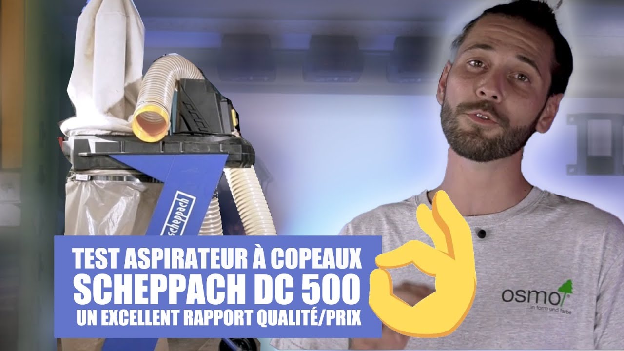 Test aspirateur à copeaux SCHEPPACH DC500👌Un excellent RQP !