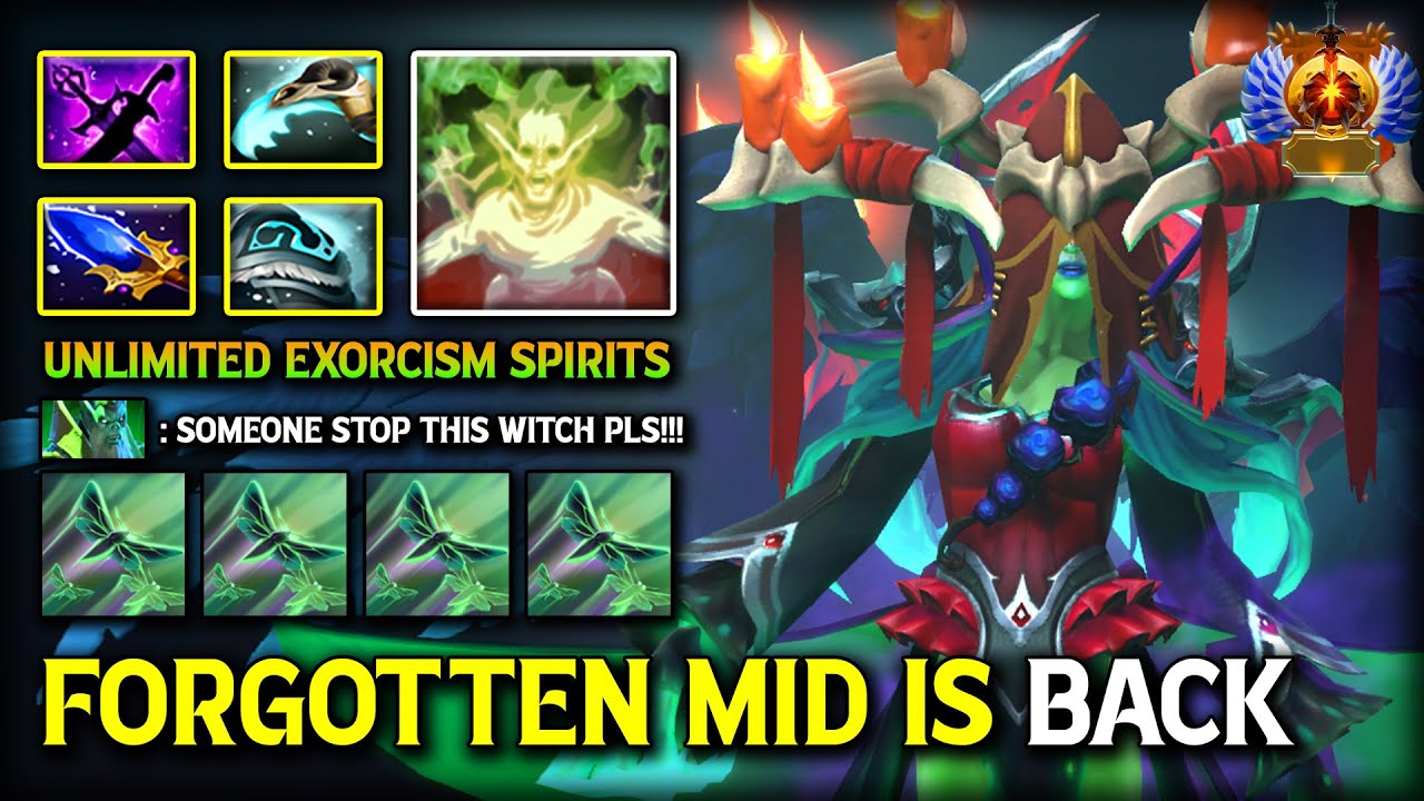 FORGOTTEN MID IS BACK ! Unlimited Evil Spirits Death Prophet With Aghs Scepter item Build 7.40b DotA