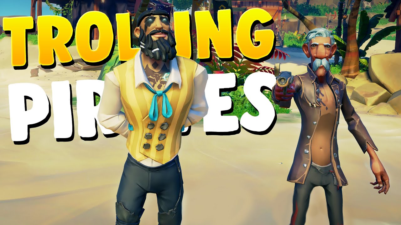 TROLLING PIRATES in HOURGLASS!! - Sea of Thieves