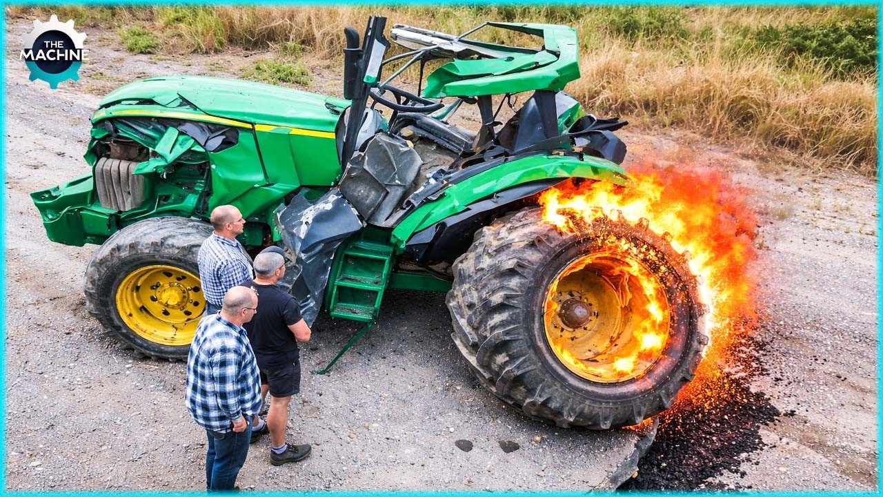Extreme Dangerous Tractor Stuck & Biggest Heavy Equipment Machines | Heavy Machinery