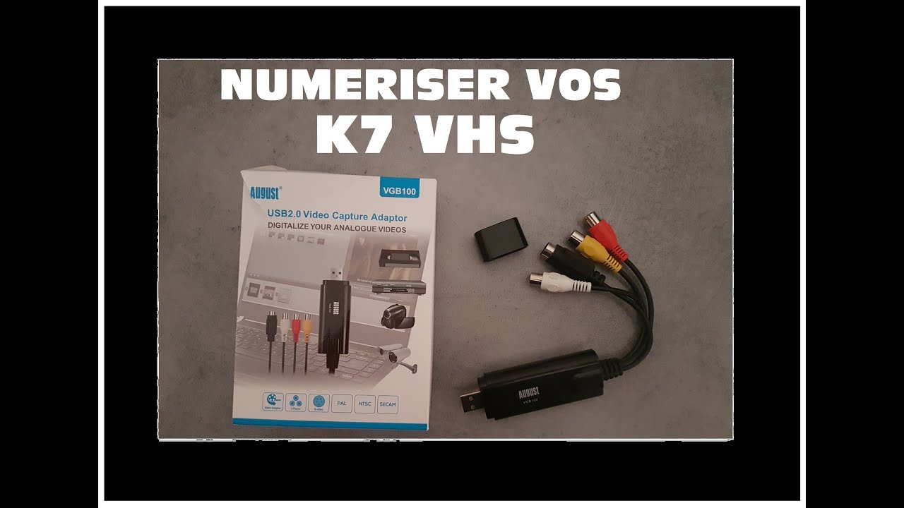 📼➡️💻 Numériser K7 sur son PC : clé non détectée August VGB100