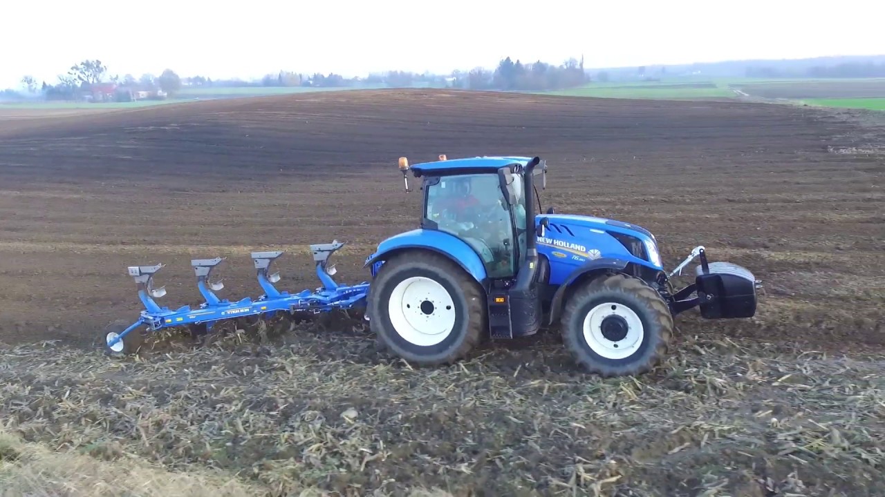 Orka zimowa New Holland T6.165+ pług New Holland | Cab View | POV | Okiem Operatora