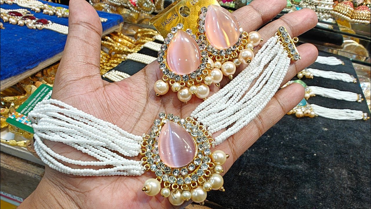 গাউছিয়া মার্কেট থেকে অফারে চকার সেট কিনুন Fancy necklace jewellery set at discount prices bd 2024