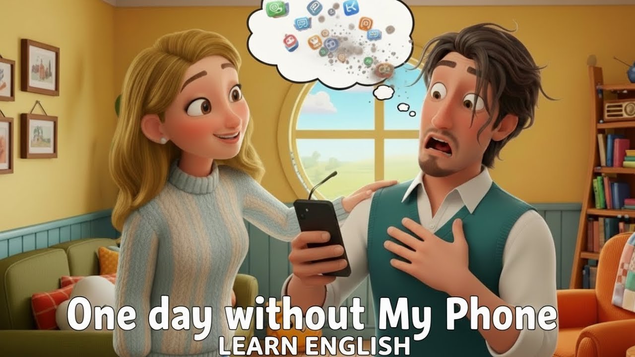 LEARN ENGLISH. Suddenly, the Phone has died. A2 Level ENGLISH. #dailyenglish  #a2english