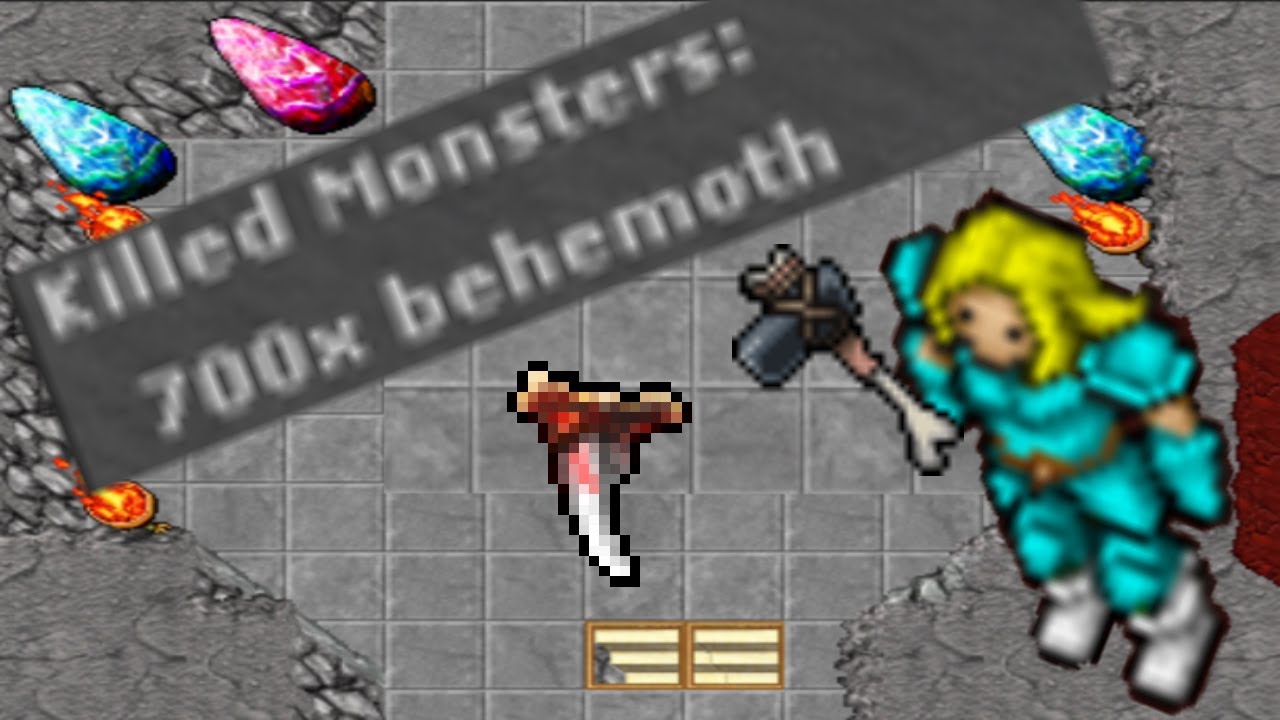 How long does it take to kill 700 Behemoths. Tibia knight hunt guide.