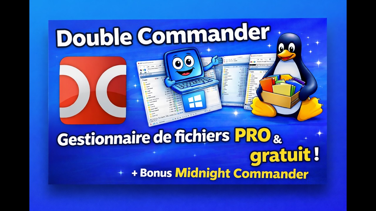 Double Commander - Gestionnaire de fichiers Windows et Linux + Bonus Linux : Midnight Commander