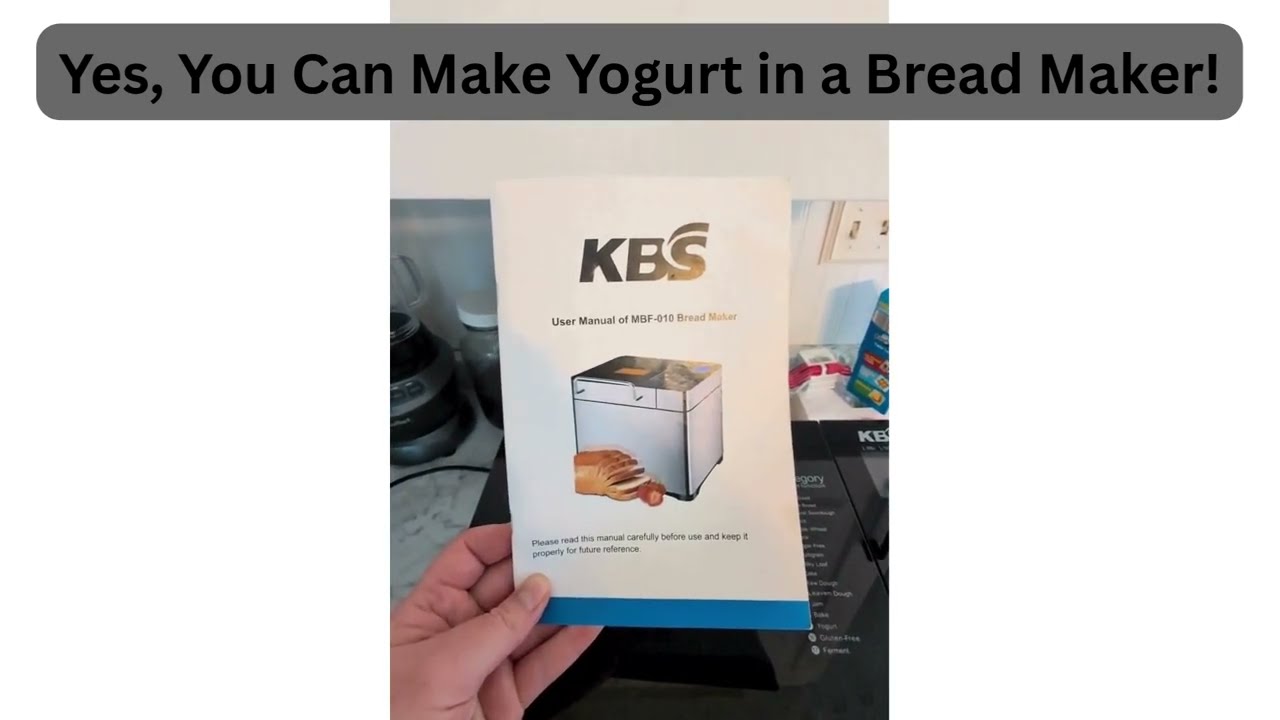How to Make Yogurt in a Bread Maker (KBS Model Yogurt Setting Tutorial) #ad #breadmachine #yogurt