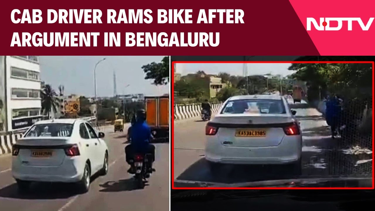 Bengaluru Road Rage: Cab Driver Rams Bike After Argument At KR Puram Bridge