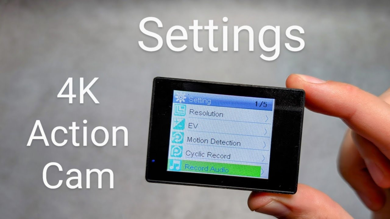 How to Change Settings on 4K Action Camera , Sports Ultra HD DV