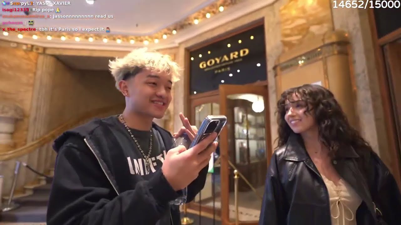 Pokimanes goes Shopping in Paris w/ Chloe & Jason ☺️