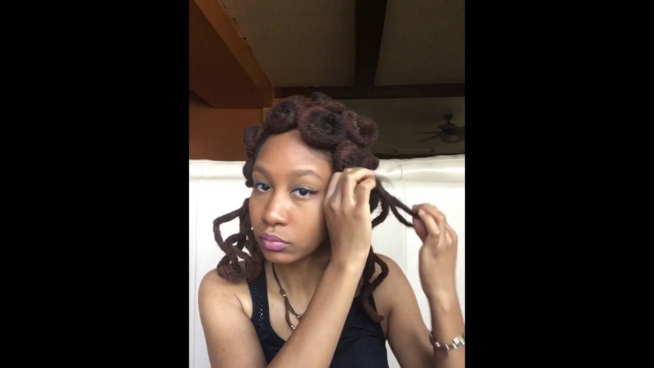 Successful Bantu Knot-Out on Thick Locs... BETTER RESULTS this time